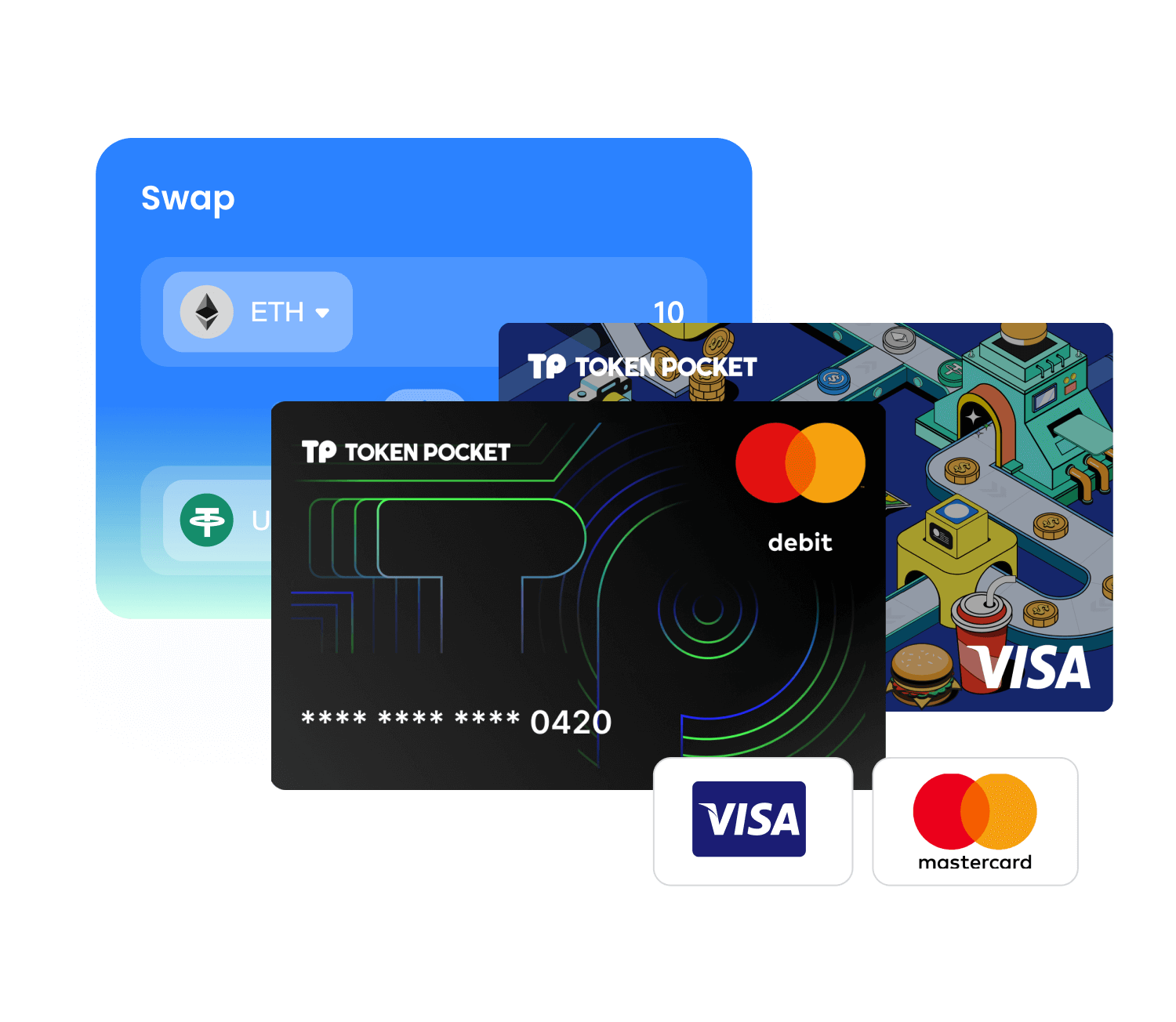TokenPocket 閃兌操作示意